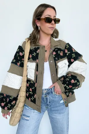 Effortless Escape Floral Patched Jacket