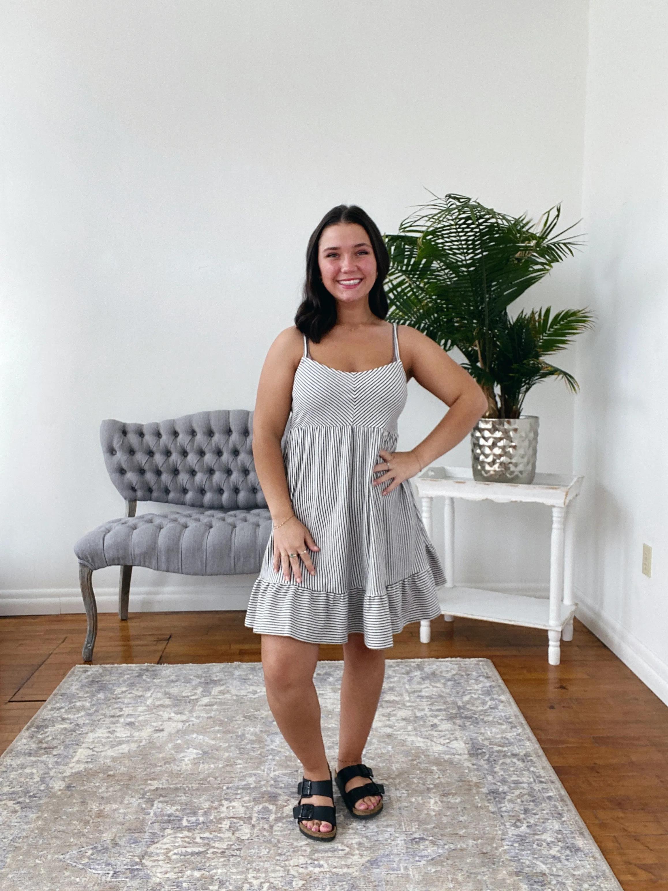 Emery Stripe Camisole Mini Sundress FINAL SALE