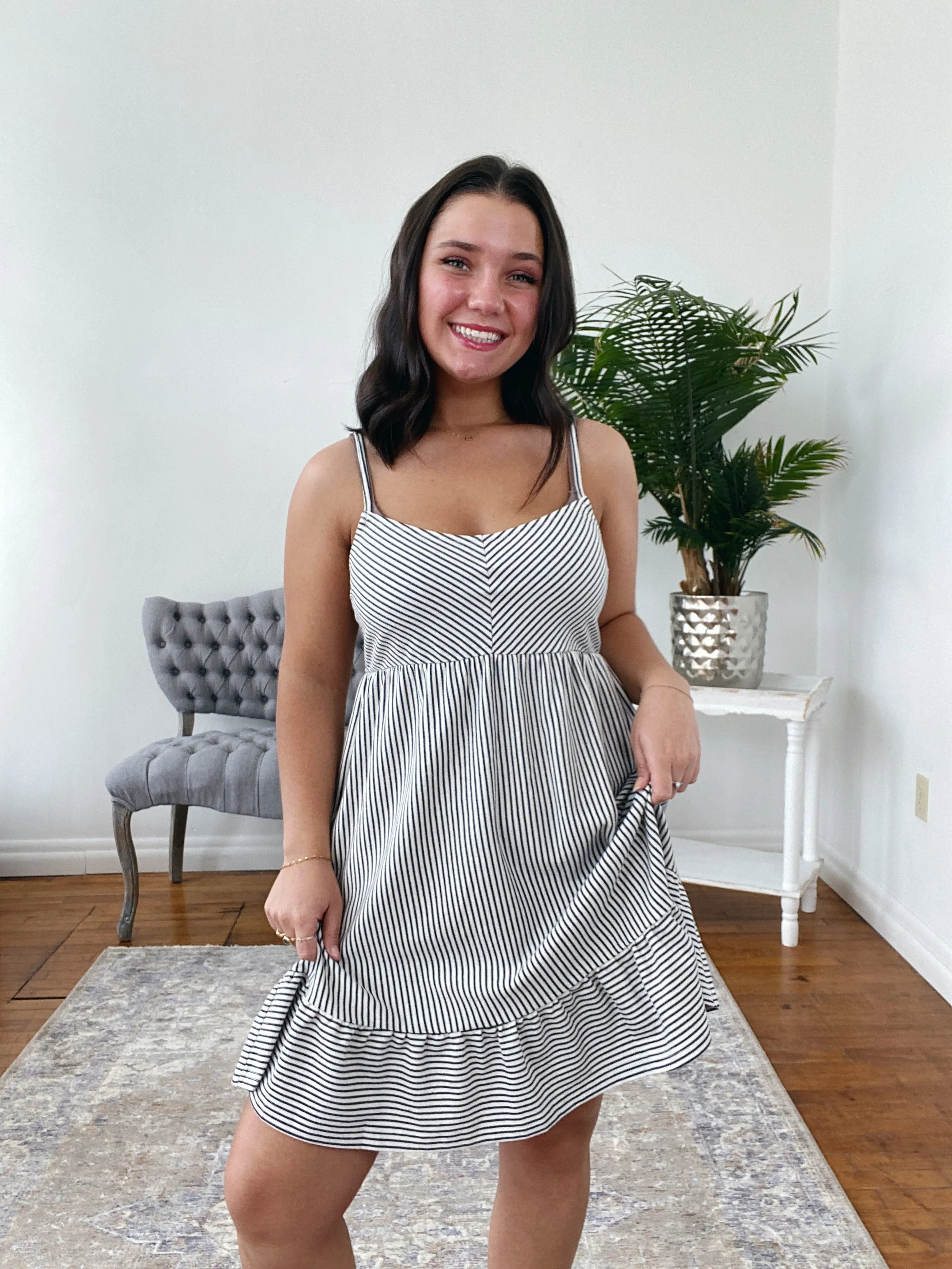 Emery Stripe Camisole Mini Sundress FINAL SALE