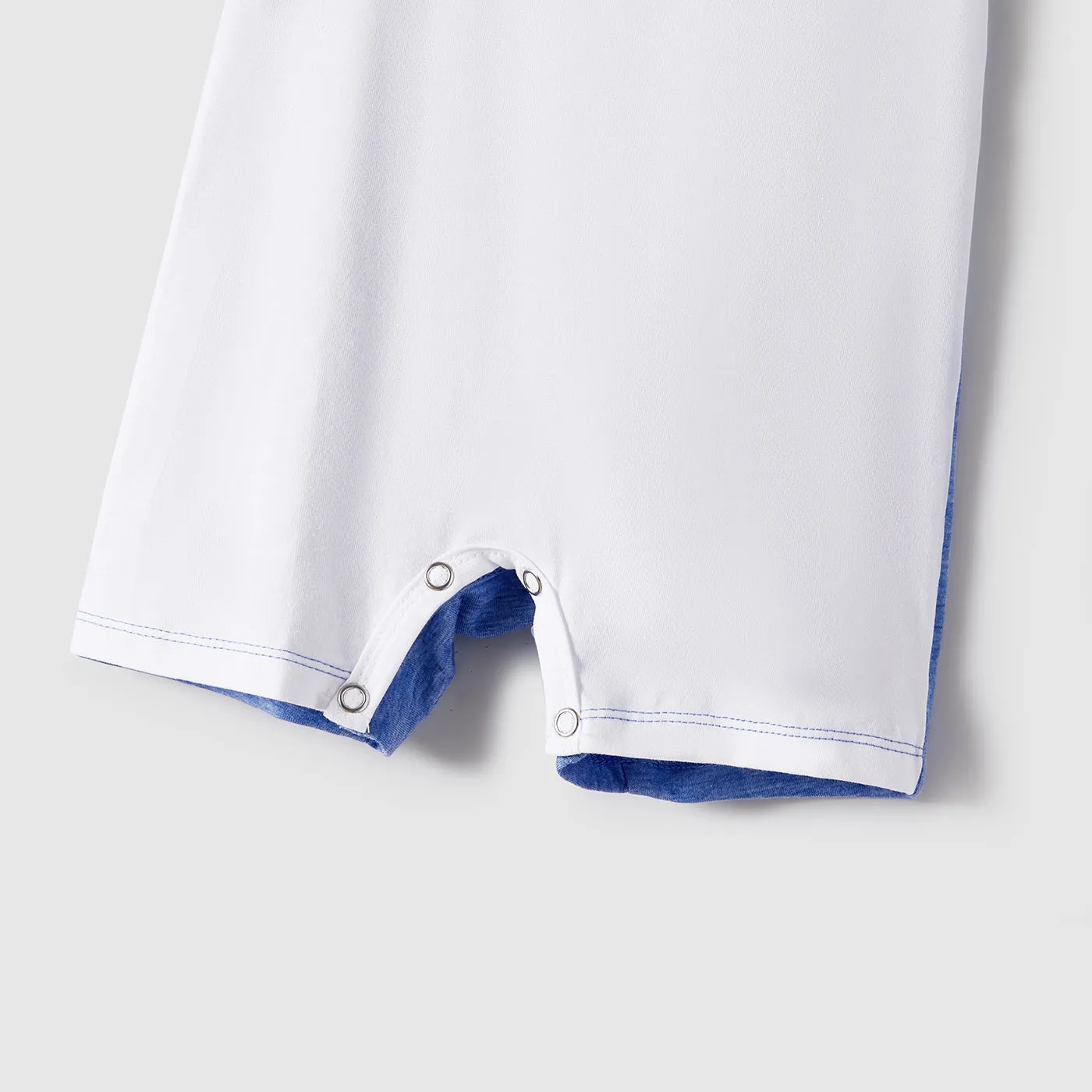 Family Matching Curved Hem Solid Tank Dresses and Colorblock Short-sleeve Polo Shirts Sets