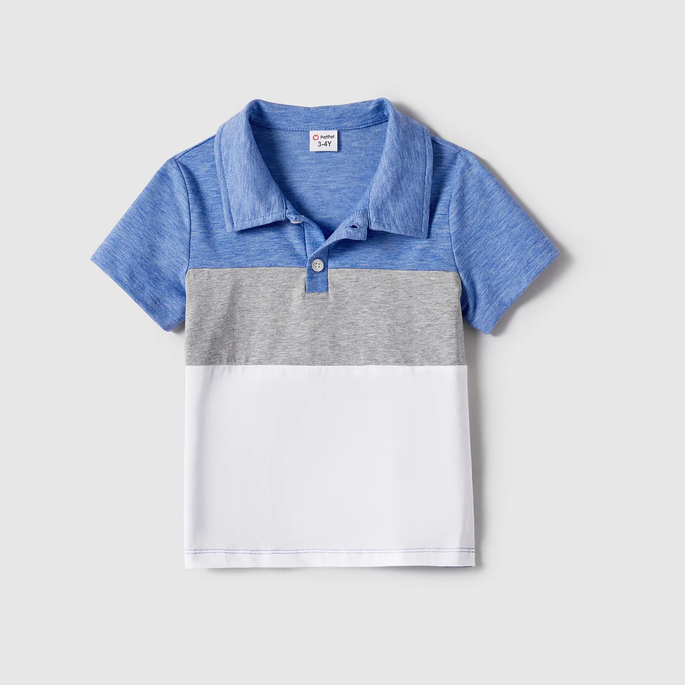 Family Matching Curved Hem Solid Tank Dresses and Colorblock Short-sleeve Polo Shirts Sets
