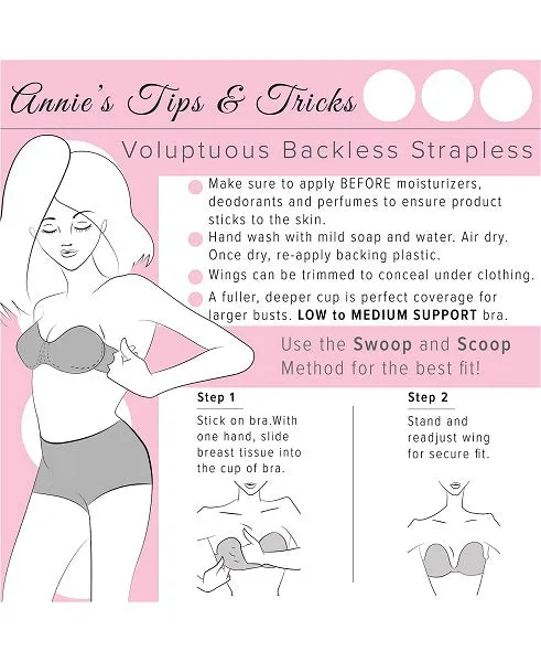 Fashion Forms Voluptuous Backless Strapless Sticky Bra 16547