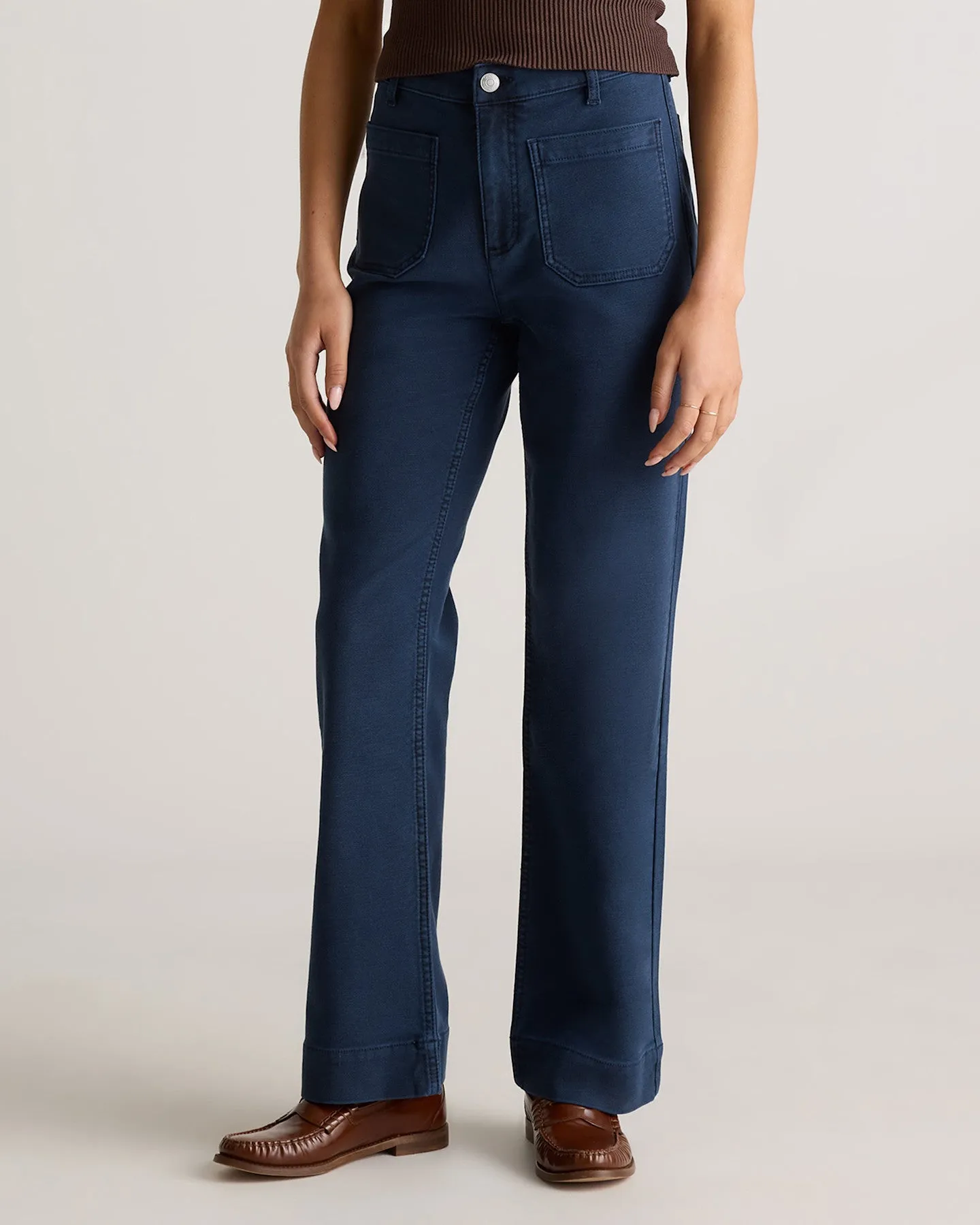 French Terry Wide Leg Pants