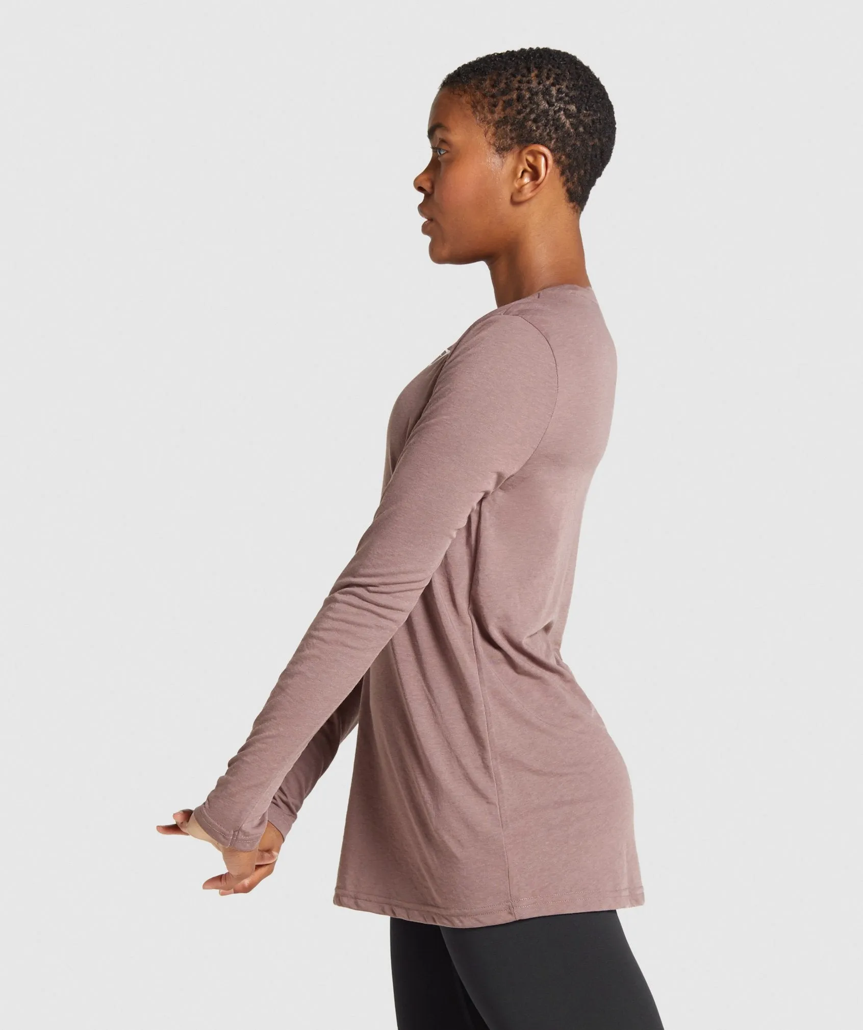 Gymshark Training Oversized Long Sleeve Tee - Taupe