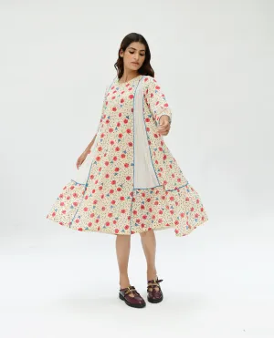 Handblock Printed Midi Dress