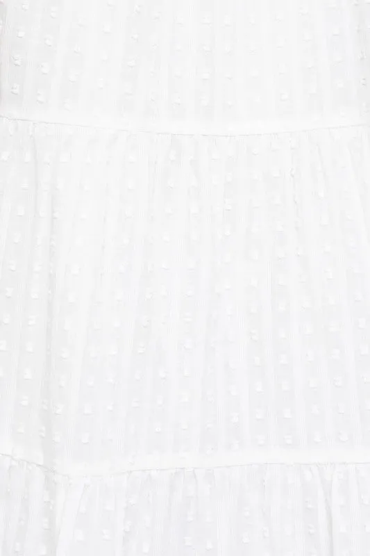 Hopeful Dreams Sleeveless White Mini Dress
