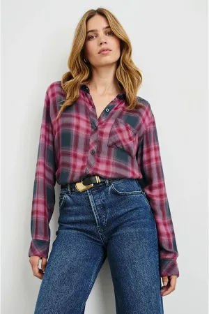 Hunter Shirt - Dusty Mauve Evergreen