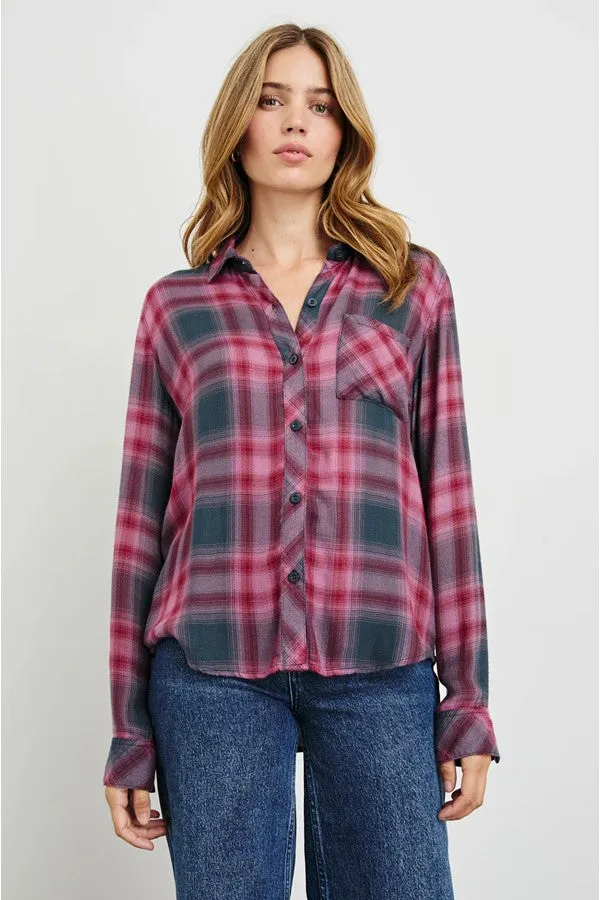 Hunter Shirt - Dusty Mauve Evergreen