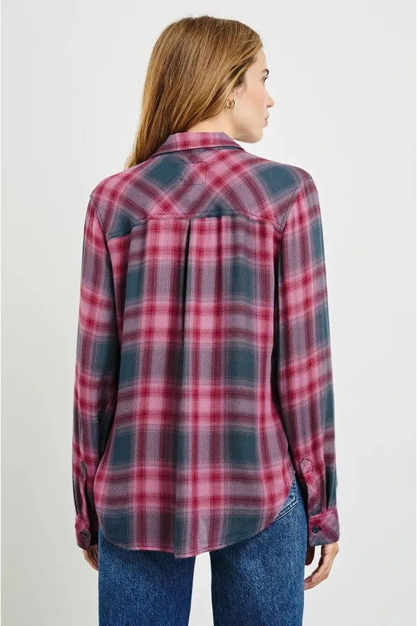 Hunter Shirt - Dusty Mauve Evergreen