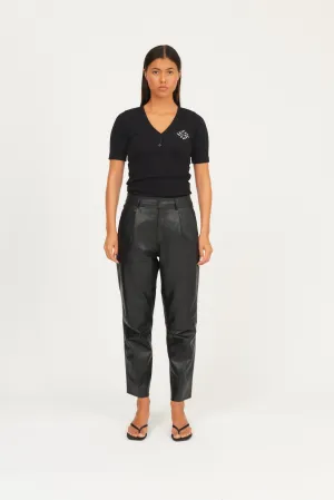IVY-Ali Kylie Leather Pant - Black