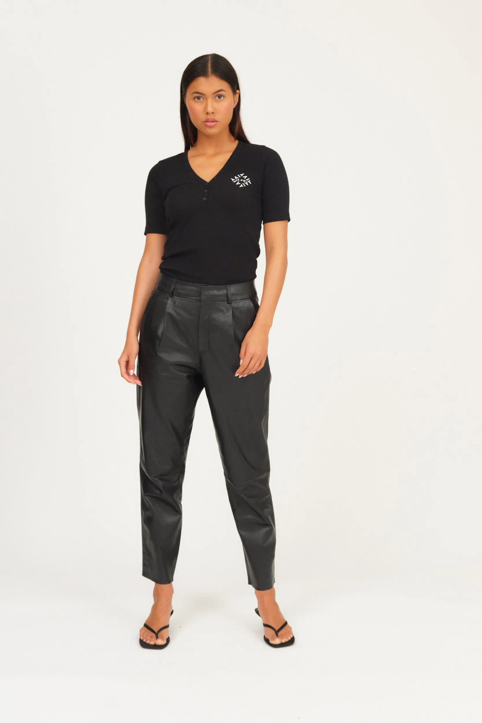 IVY-Ali Kylie Leather Pant - Black
