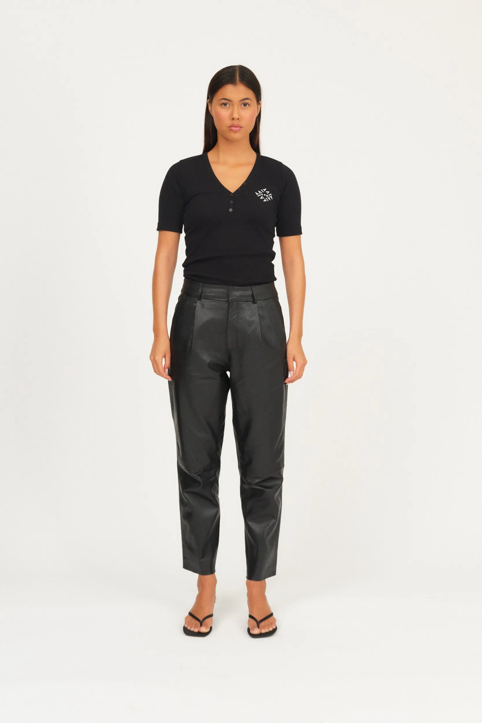 IVY-Ali Kylie Leather Pant - Black