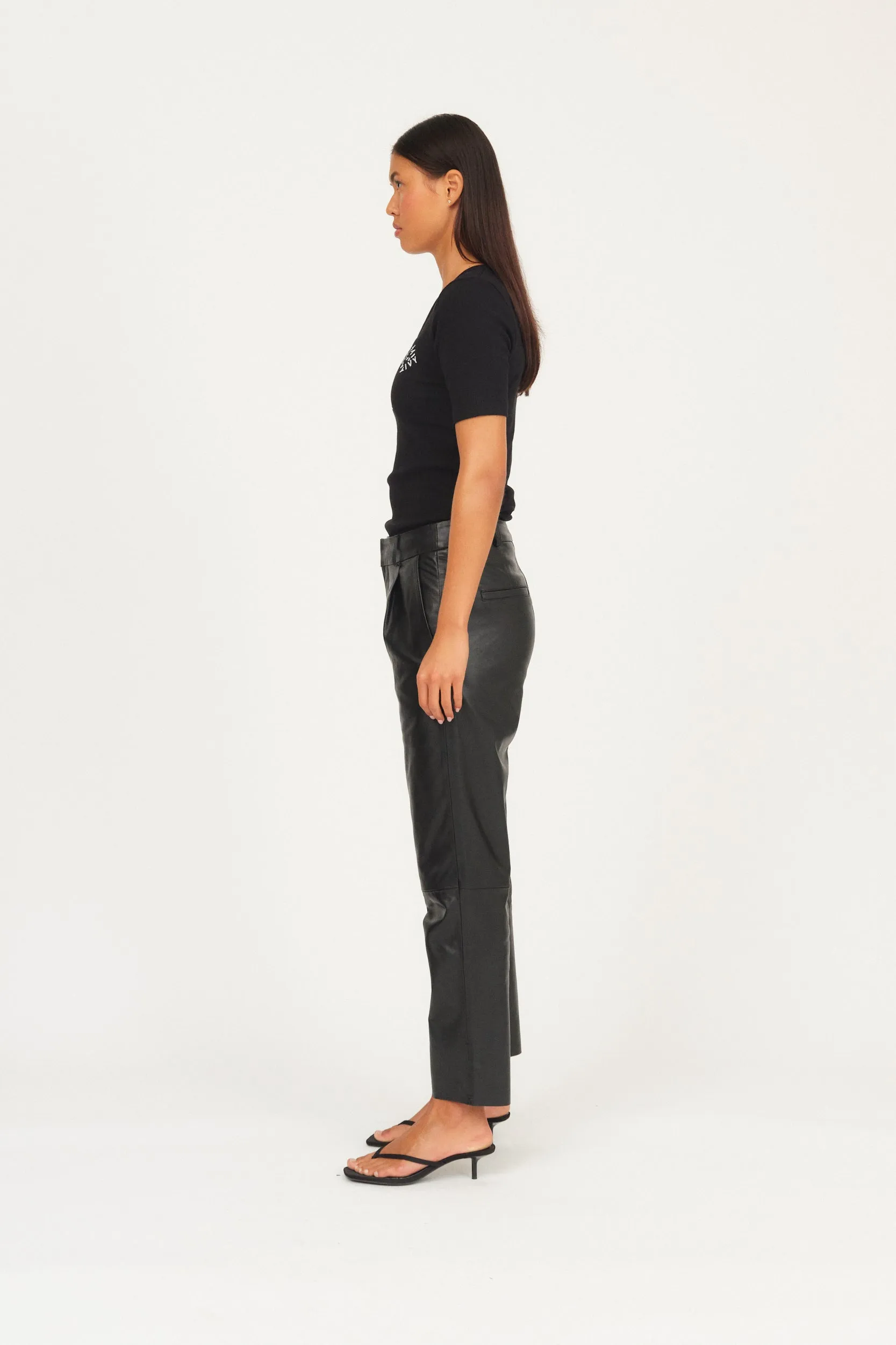 IVY-Ali Kylie Leather Pant - Black