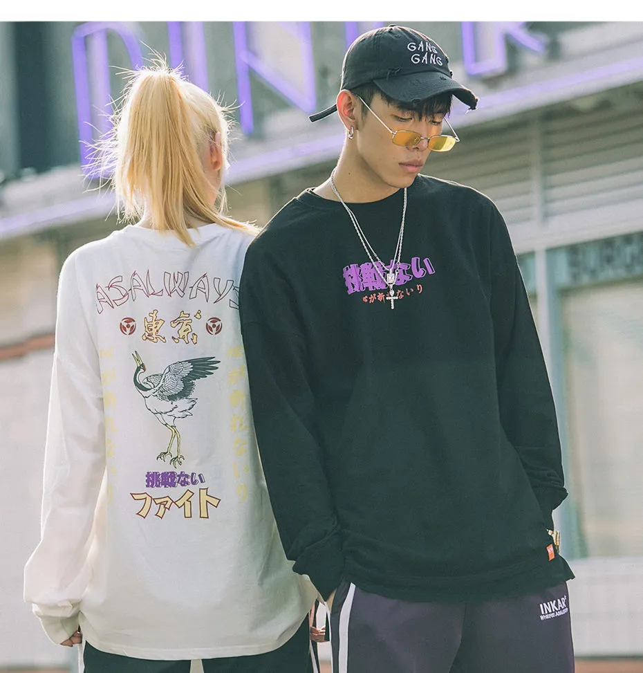 Japanese Style bird sweatshirt