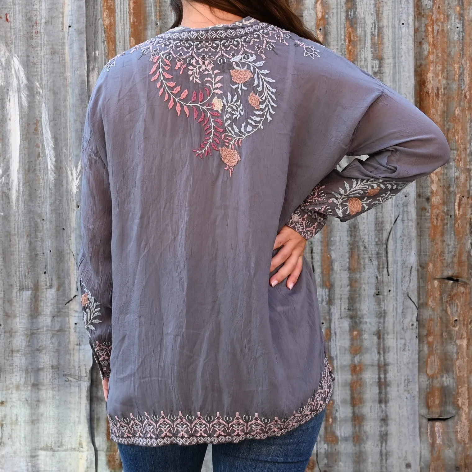 Johnny Was Sundae Tunic in Cloudburst