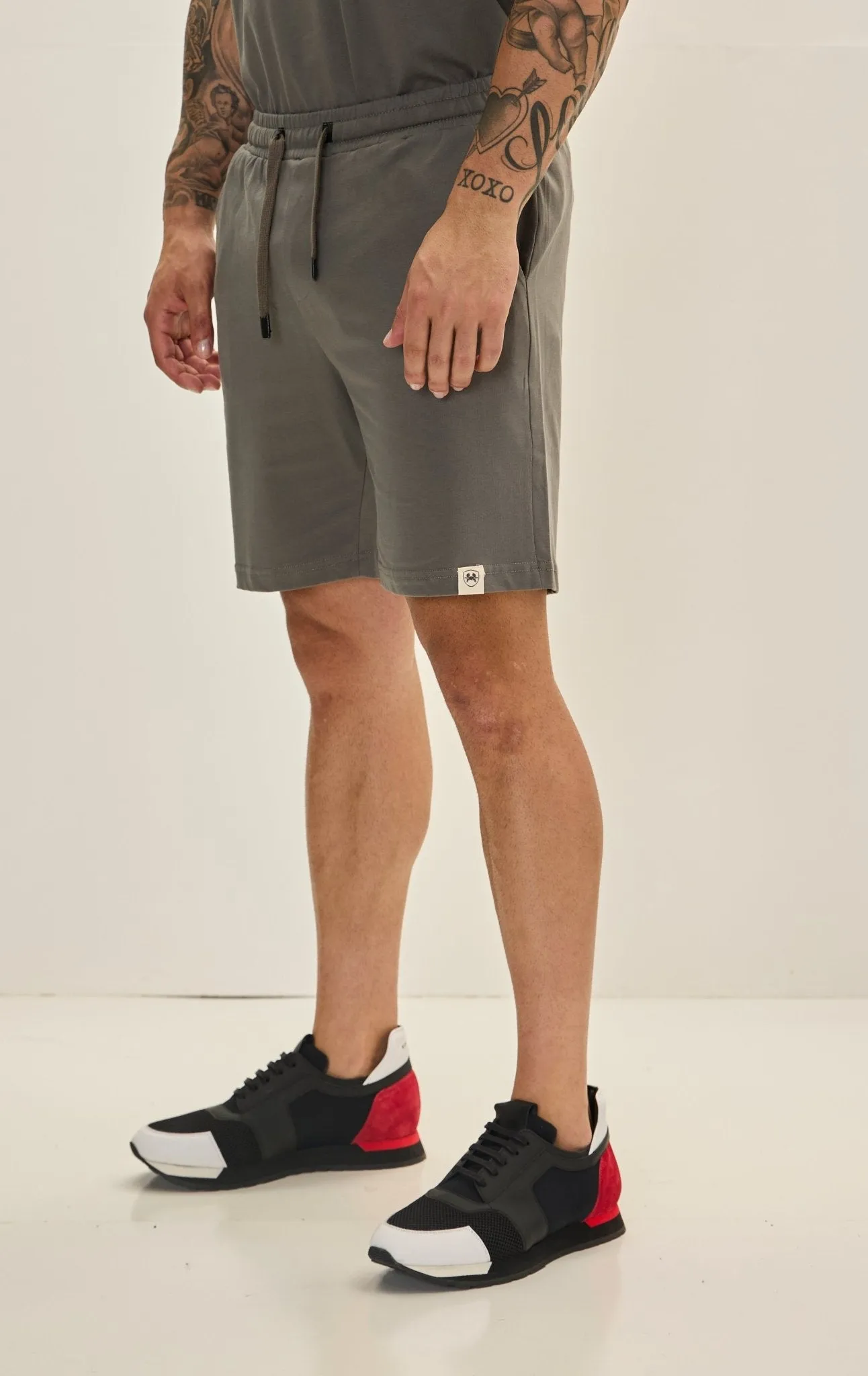Lightweight Cotton Shorts - Anthracite