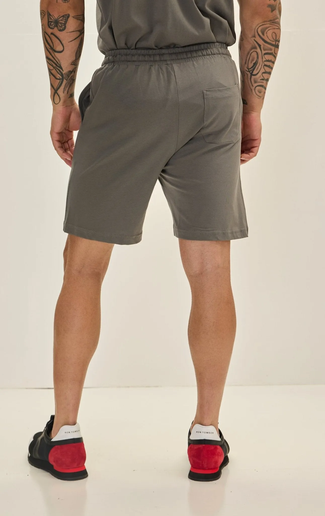 Lightweight Cotton Shorts - Anthracite