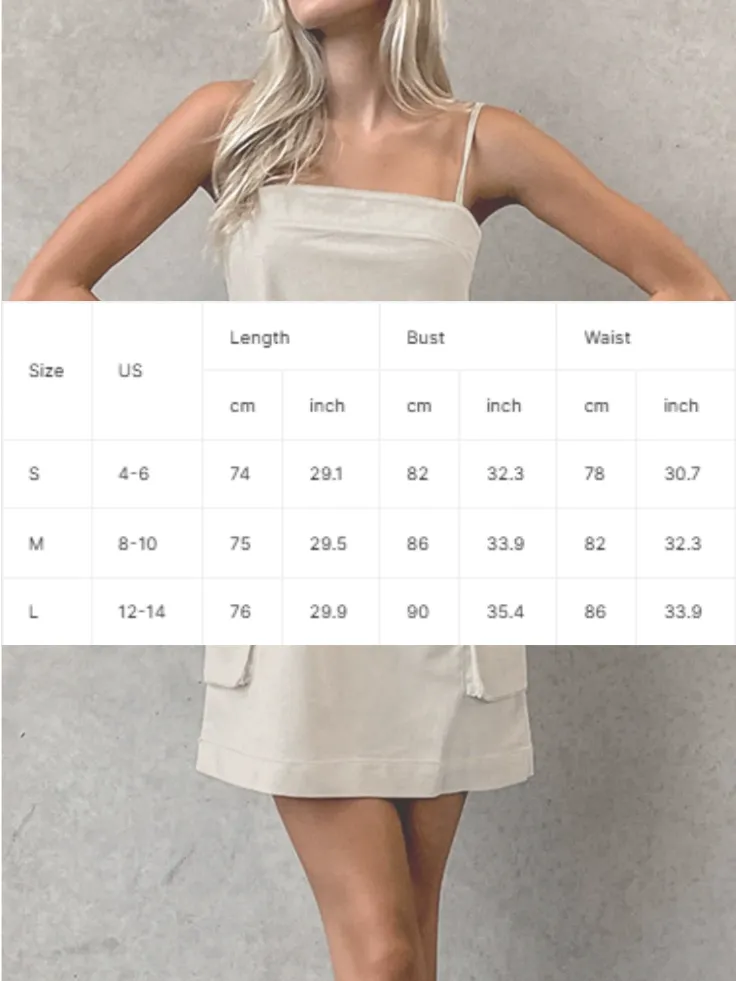 Linen Straight Work Suspender Dress