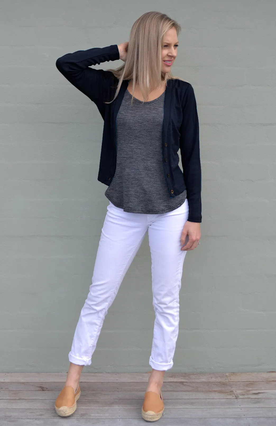 Long Sleeve Crop Cardigan