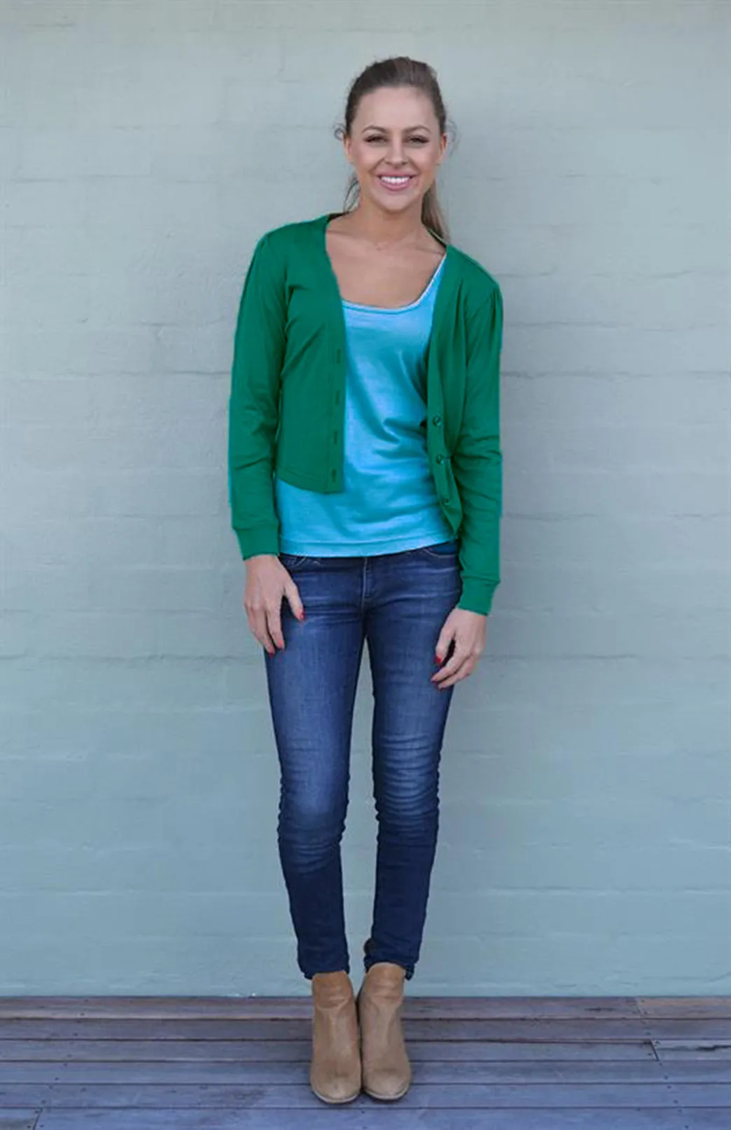 Long Sleeve Crop Cardigan