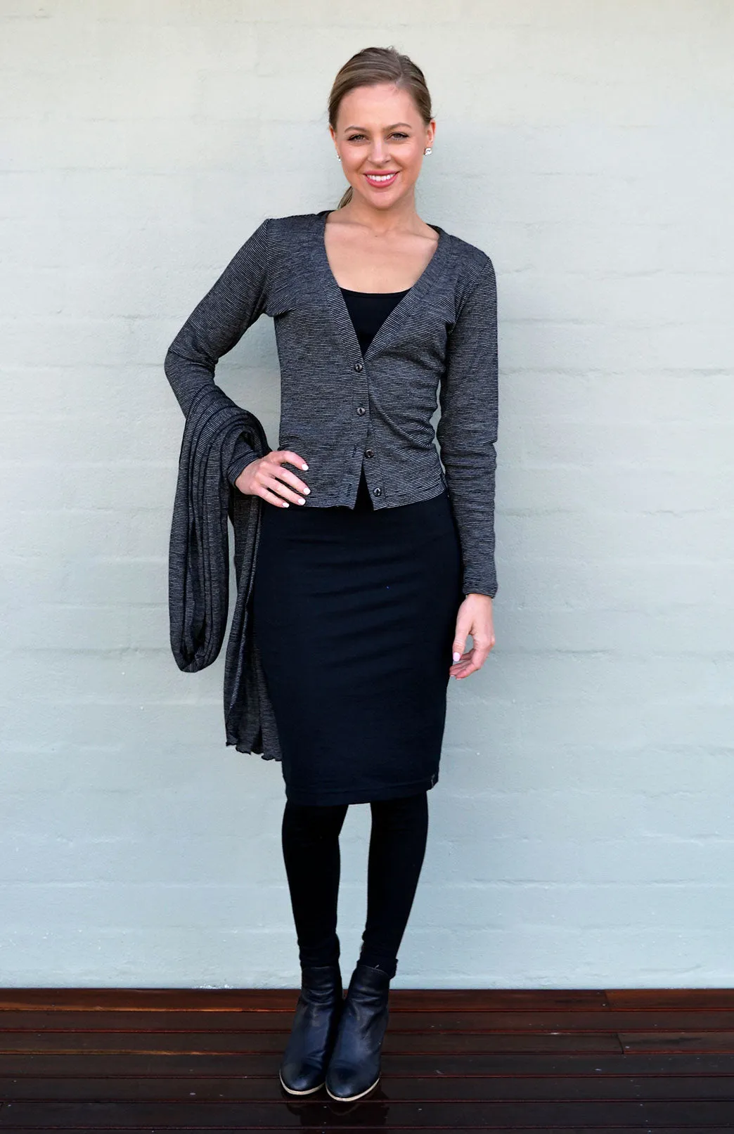 Long Sleeve Crop Cardigan