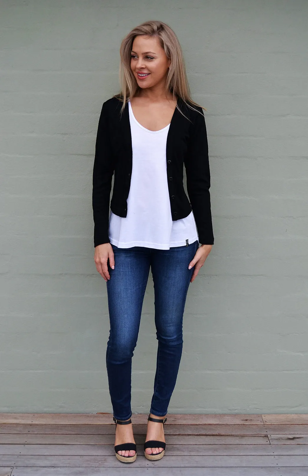 Long Sleeve Crop Cardigan