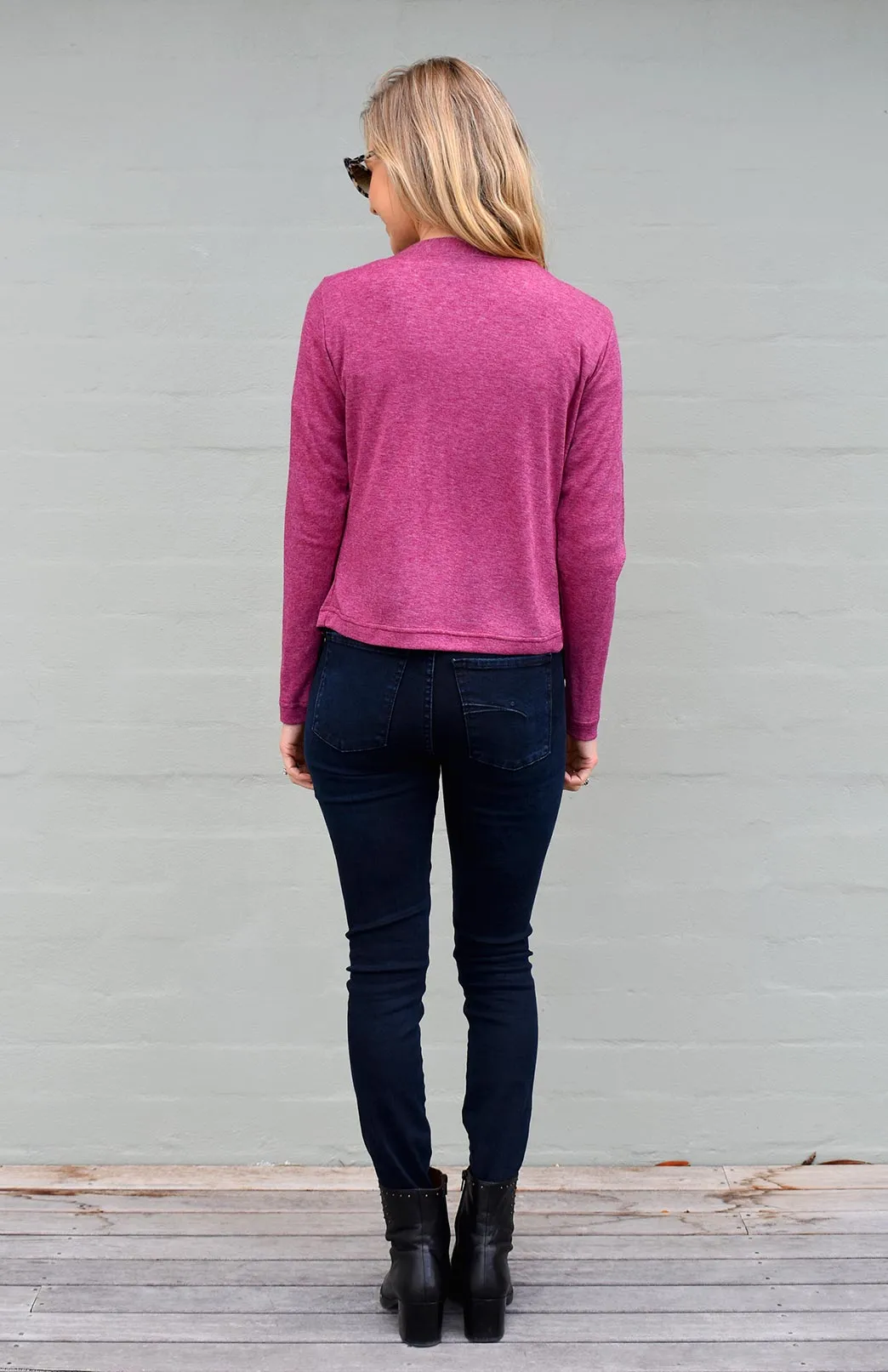 Long Sleeve Crop Cardigan