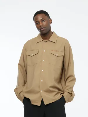 Long Sleeve Shirt - Relaxed Fit (Biscuit)