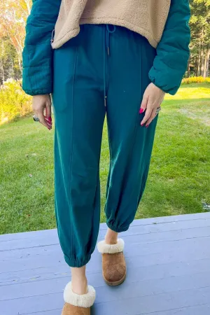 Loving You Is Fun Joggers - Forest Green
