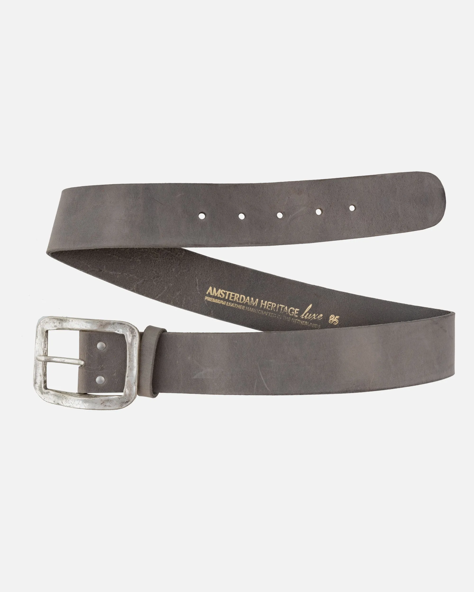 MADE TO ORDER Frans | Antique Buckle Wide Leather Belt