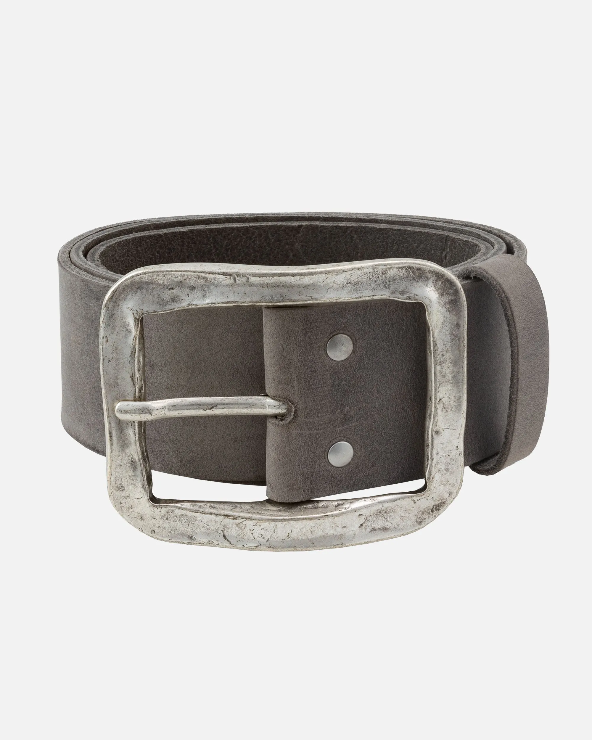MADE TO ORDER Frans | Antique Buckle Wide Leather Belt