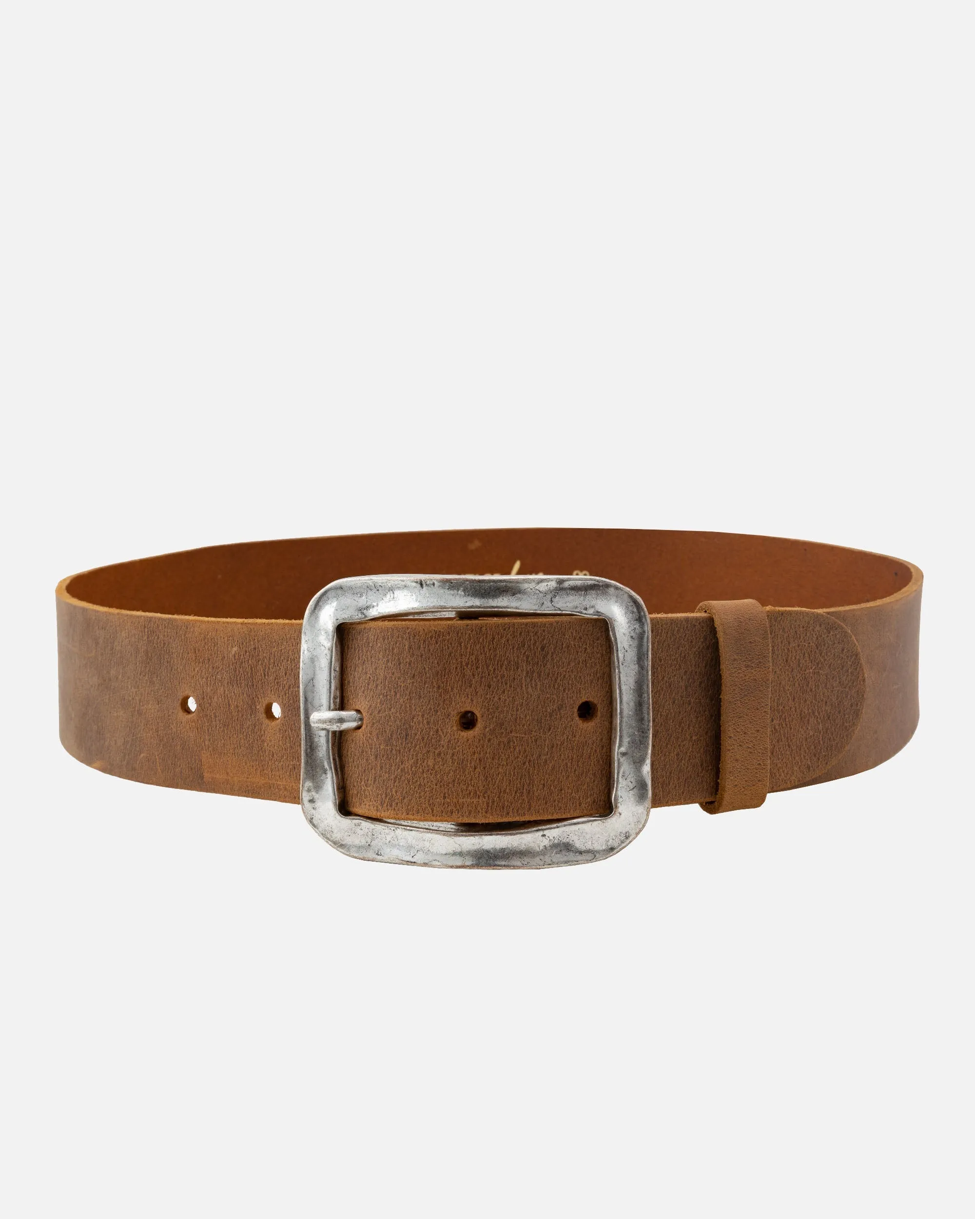 MADE TO ORDER Frans | Antique Buckle Wide Leather Belt