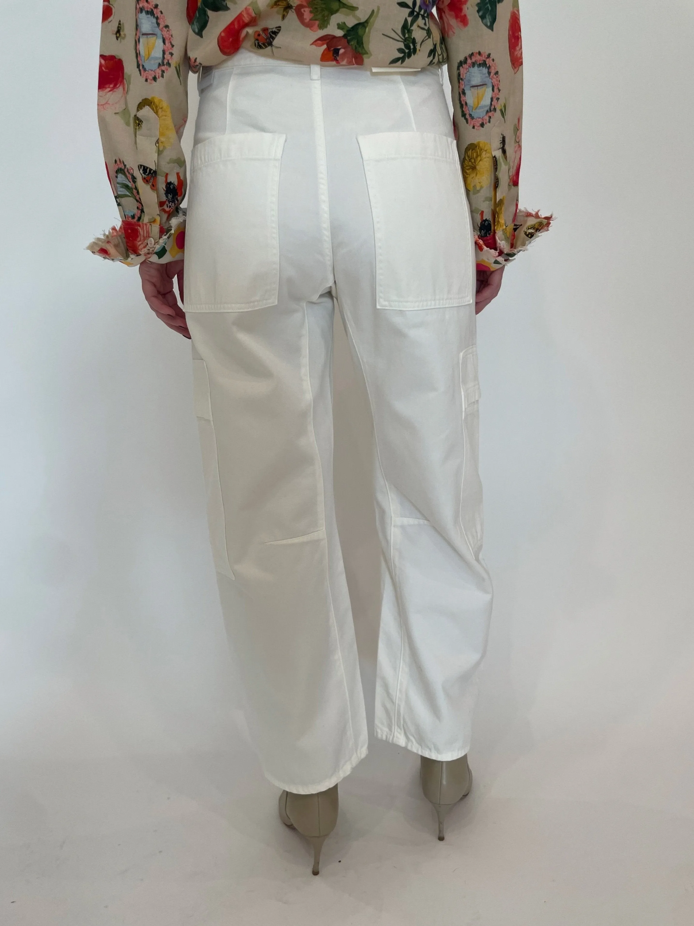 Marcelle Low Slung Easy Cargo Pants - Pashmina