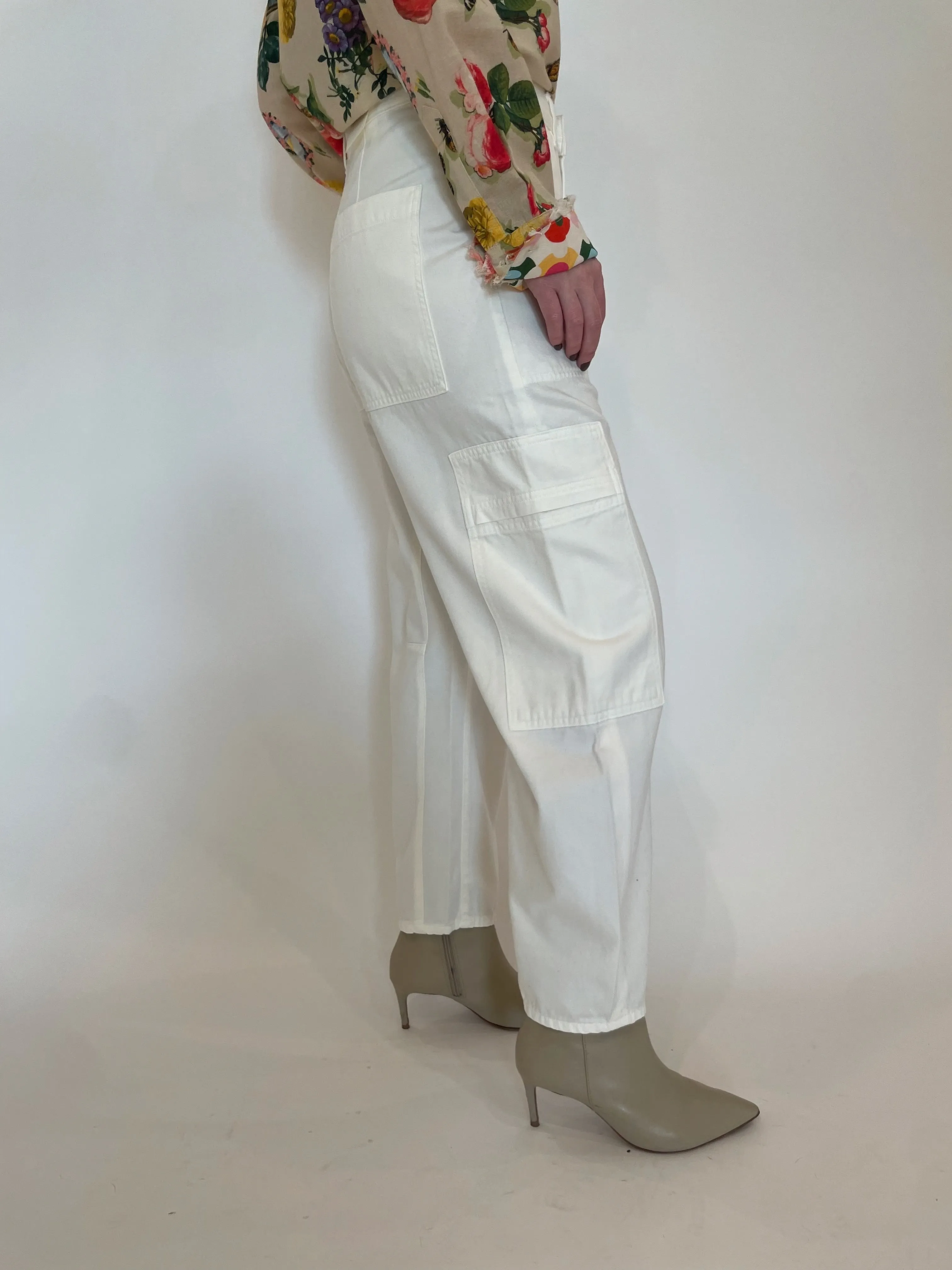 Marcelle Low Slung Easy Cargo Pants - Pashmina