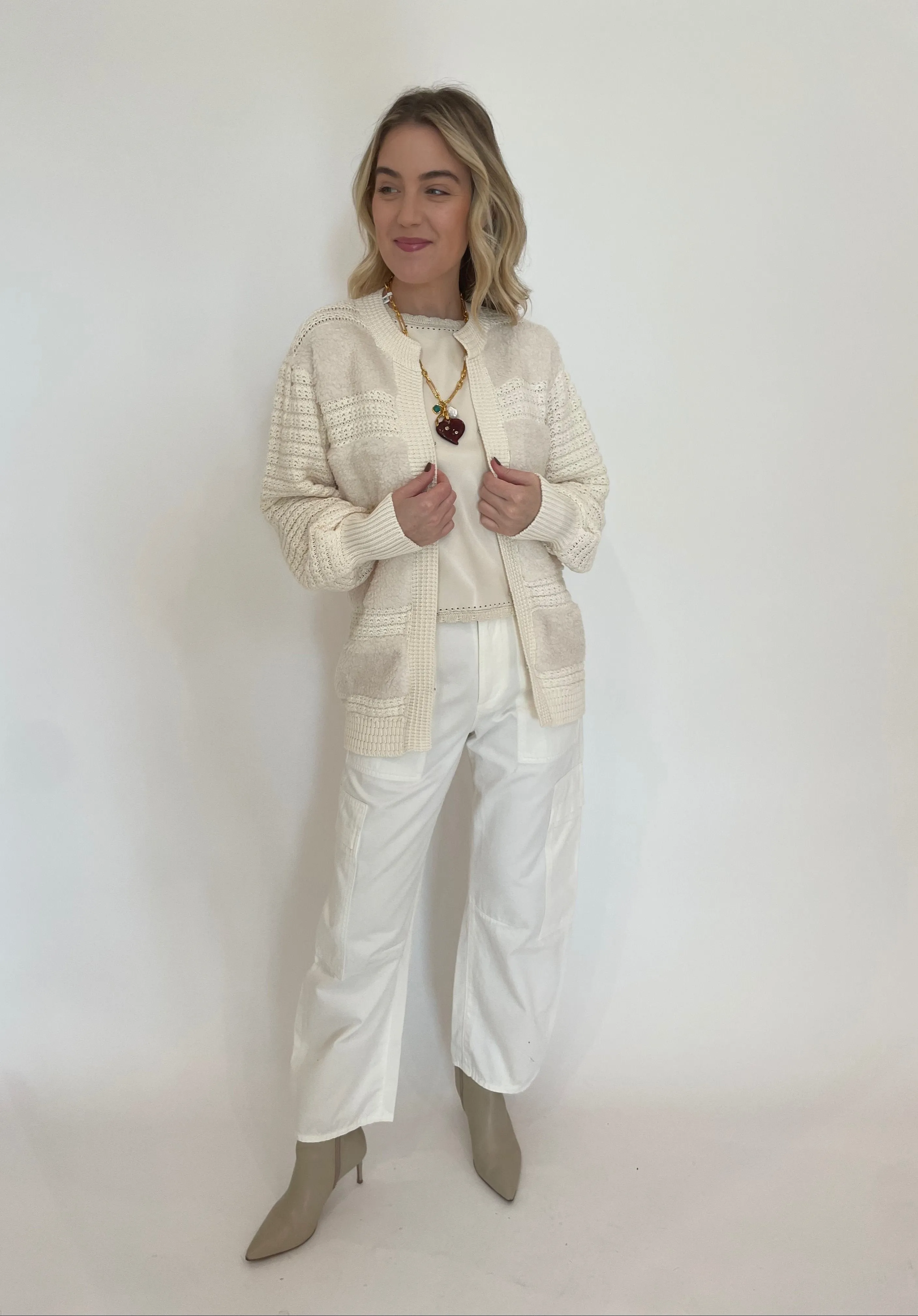 Marcelle Low Slung Easy Cargo Pants - Pashmina