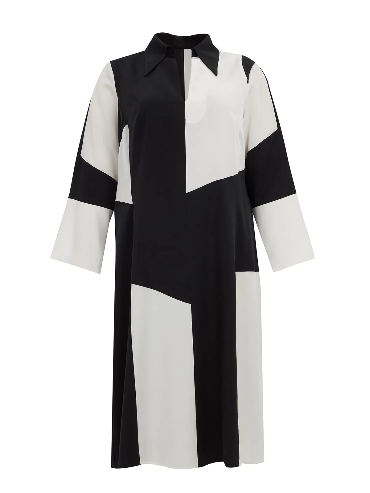Mat Monochrome Dress