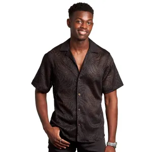 Mauritius Crochet Relaxed Fit Short Sleeve Shirt