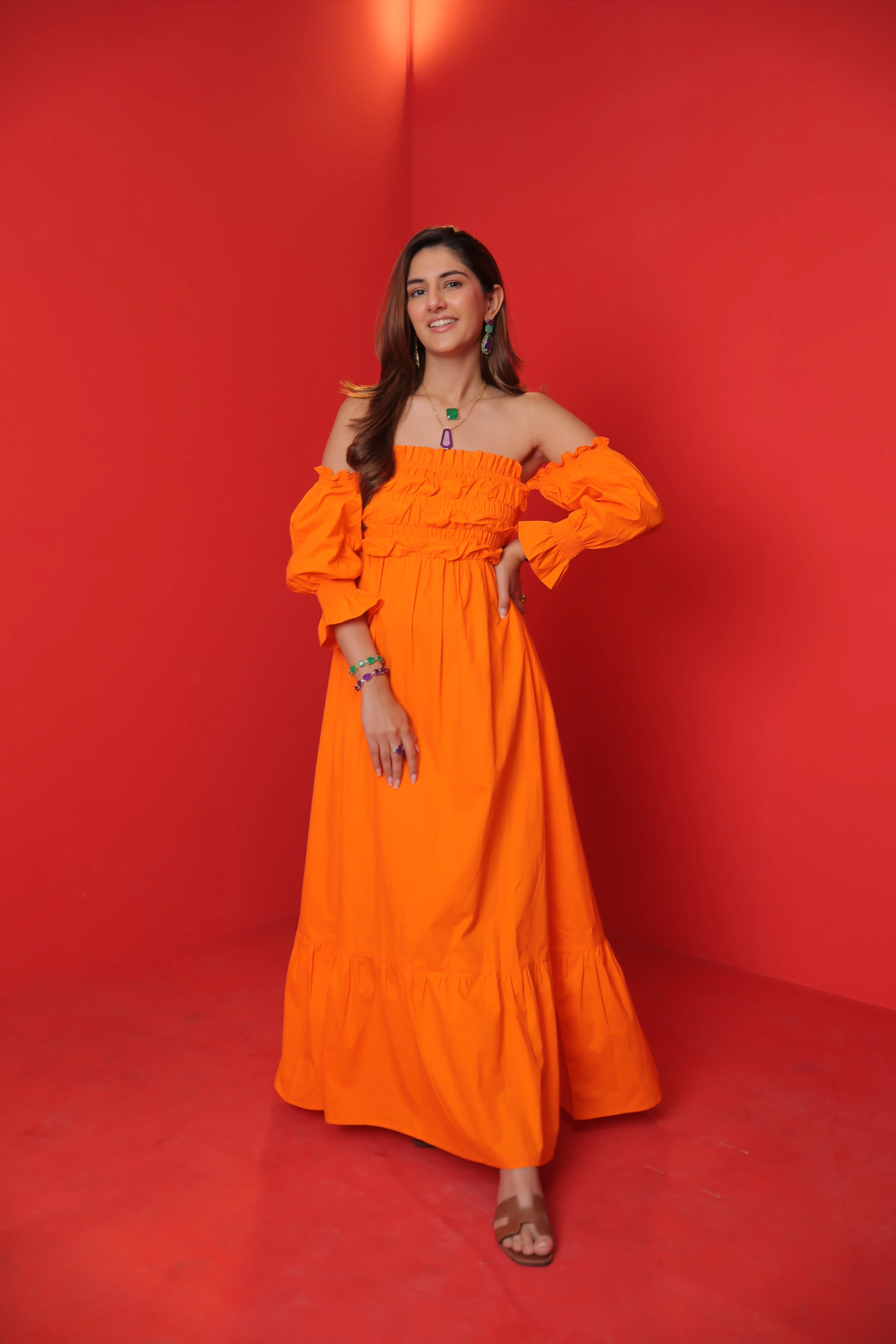 Meher Taluja In Eden Dress (Orange)