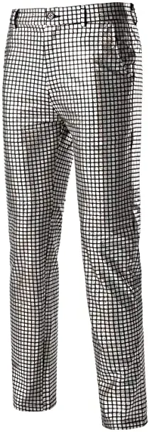Men's Metallic Silver Slim Fit Pants