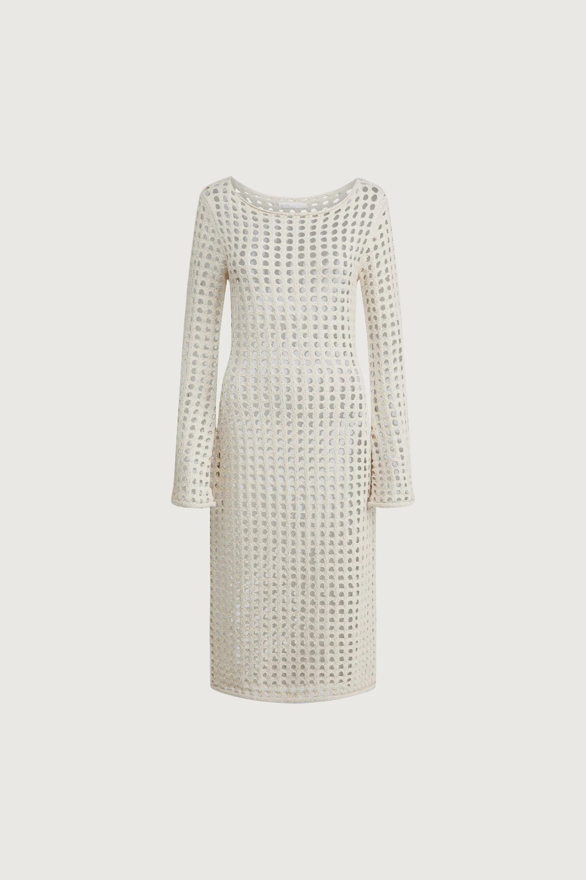 MIDI OPEN KNIT SWIMSUIT COVERUP DRESS