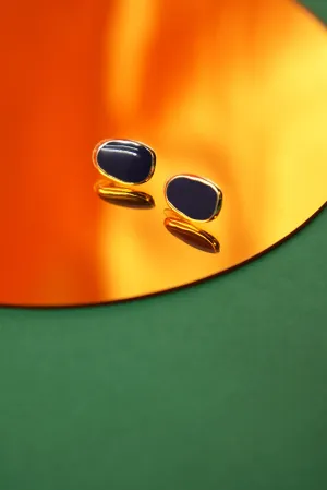 Midnight Navy Drop Stud