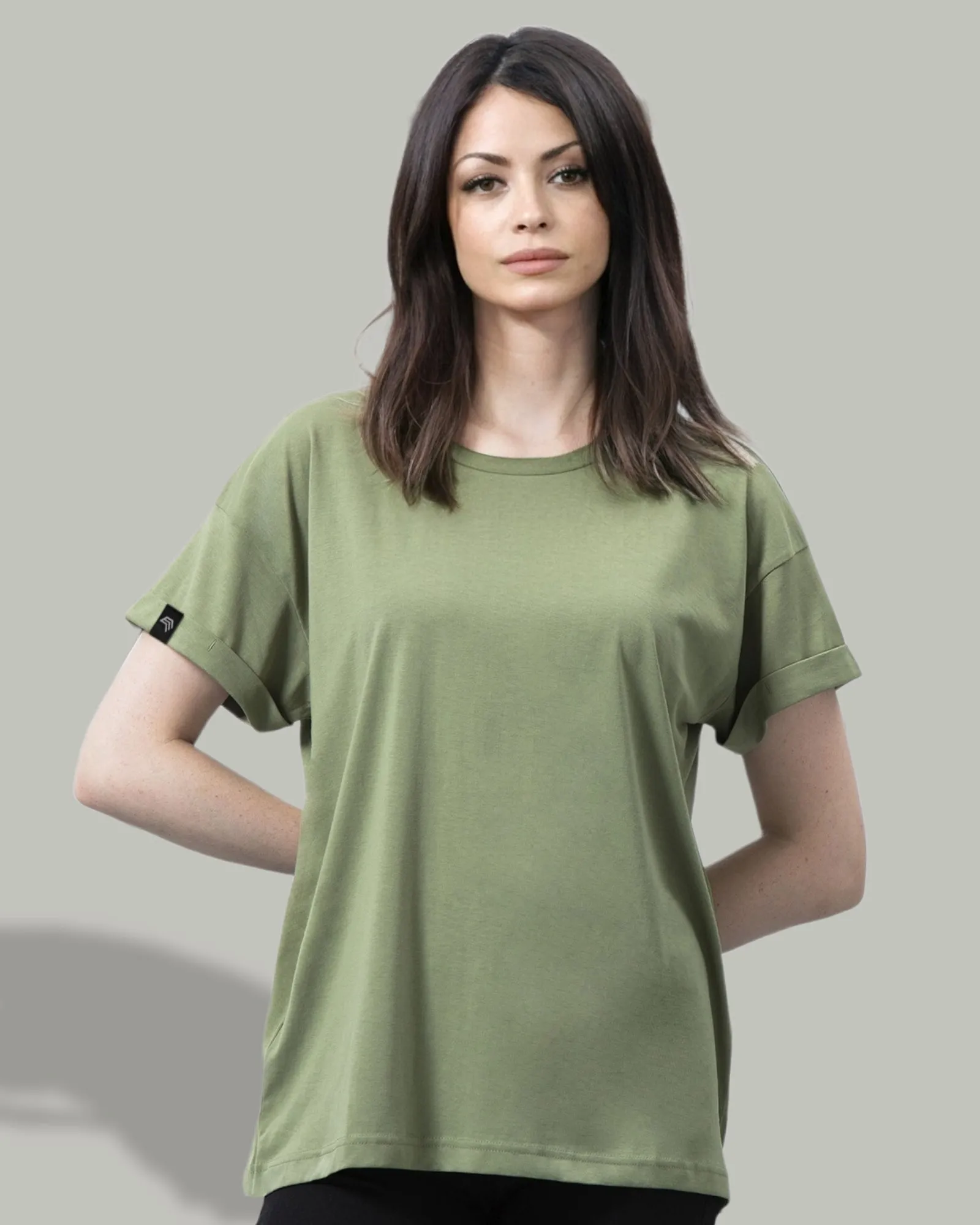 MTS M193 ― Damen Bio-Baumwolle Oversized T-Shirt - Olive Grün