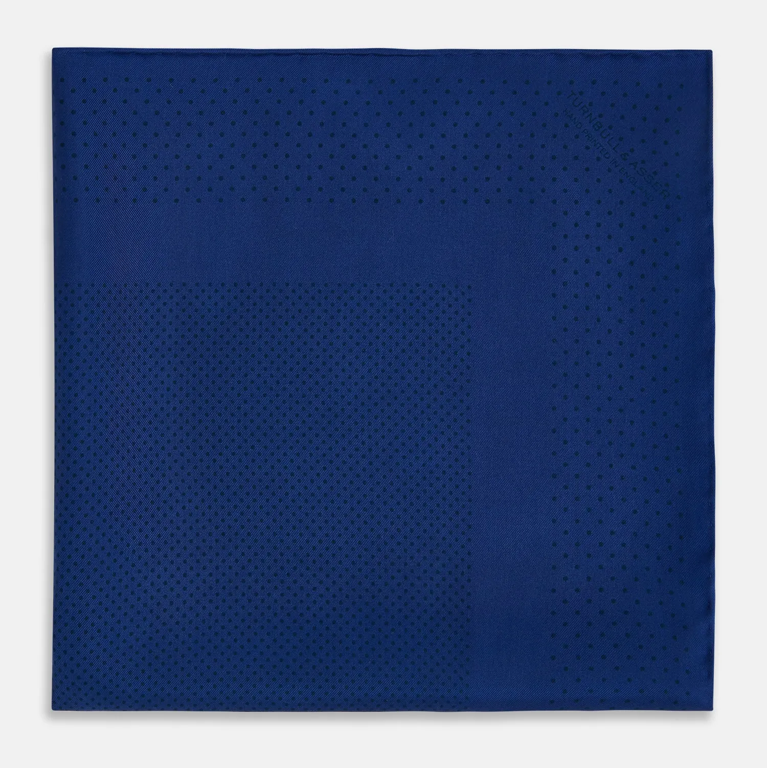 Navy Dot Silk Pocket Square