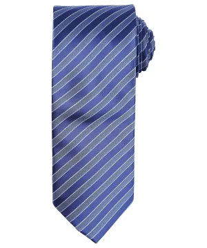 Navy/Blue - Double stripe tie