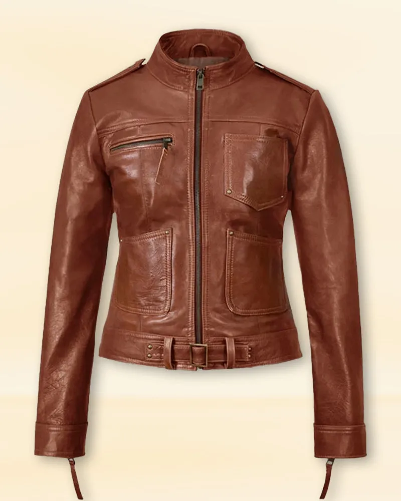 Once Upon A Time Leather Jacket worn by Jennifer Morrison