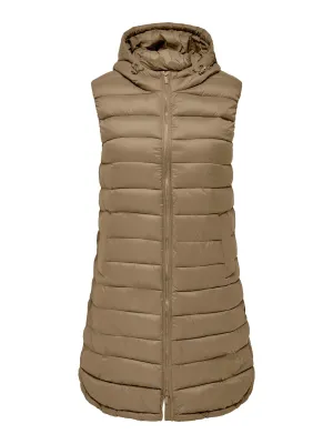 Only Carmakoma Brown Longline Gilet
