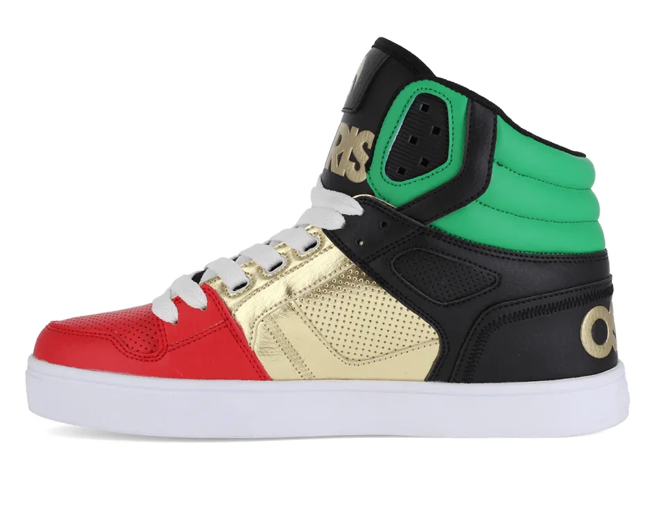 Osiris Clone Red/Gold/Green Sneakers - Men