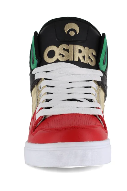 Osiris Clone Red/Gold/Green Sneakers - Men