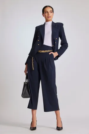 Paula Ryan High Waist Corset Pant - White