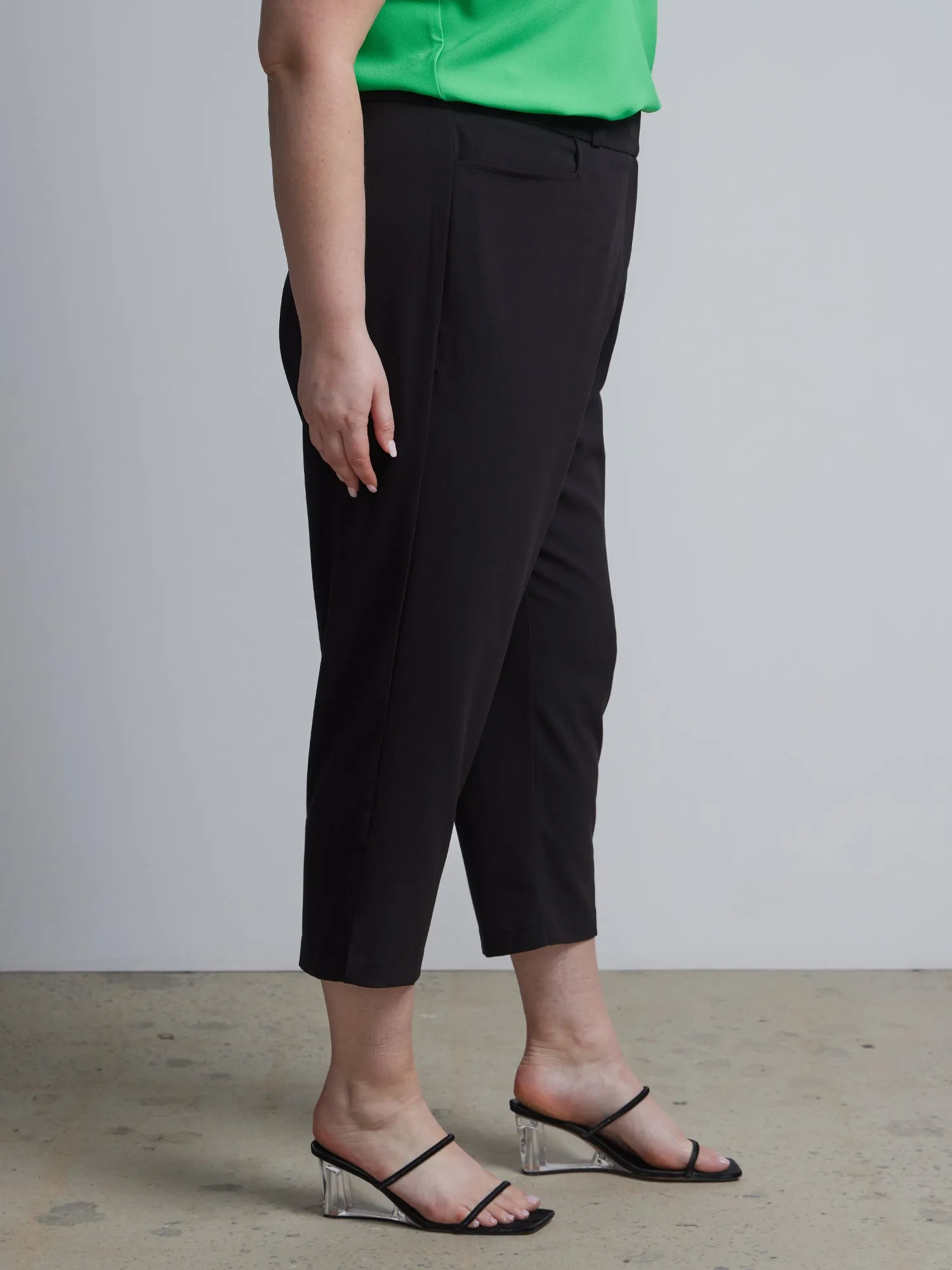 Plus Essential Stretch High Rise Capri Pant